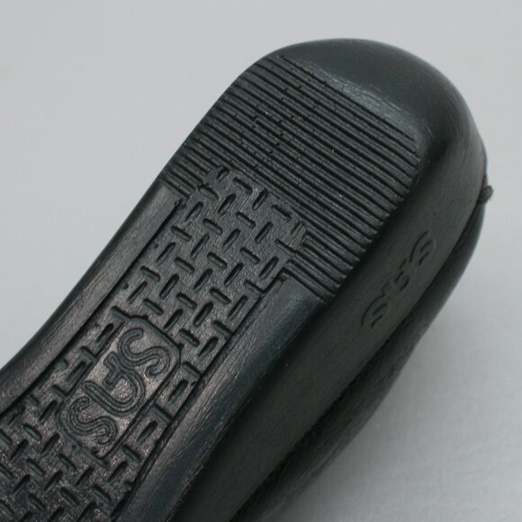 SAS Ladies 6.5 N Narrow Siesta Loafers Black Leather Comfort Wedge Moccasins USA - Picture 11 of 12